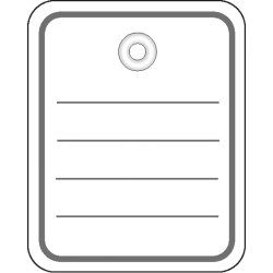 HERMA 6822 étiquette non-adhésive 1000 pièce(s) Gris, Blanc