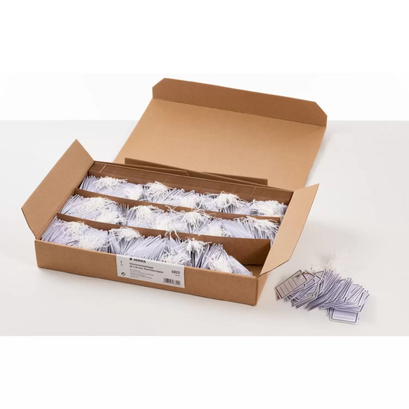 HERMA 6822 étiquette non-adhésive 1000 pièce(s) Gris, Blanc