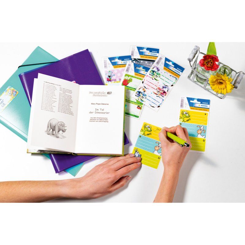 HERMA 5876 self-adhesive label Rectangle Permanent Multicolour 9 pc(s)