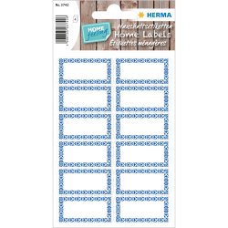 HERMA Étiquette de cuisine Bordure bleu