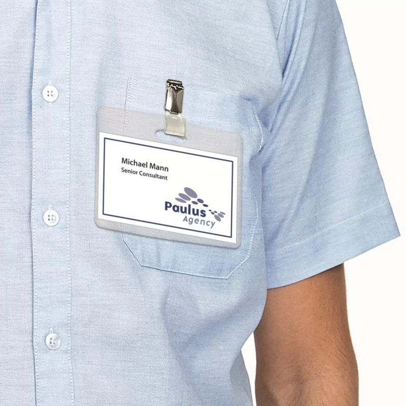 HERMA Inserts for name badges A4 75x40 mm white cardboard perforated non-adhesive 300 pcs.