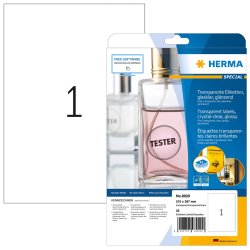 HERMA Etiquette en film SPECIAL, 210 x 297 mm, transparent