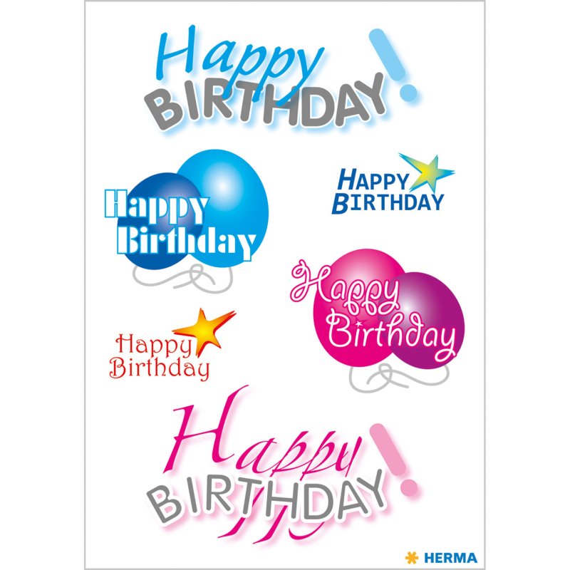 HERMA Sticker DECOR "Happy Birthday"