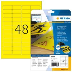 HERMA Etiquette signalétique SPECIAL, 45,7 x 21,2 mm, jaune