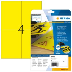 HERMA 8032 étiquette à imprimer Jaune Imprimante d'étiquette adhésive