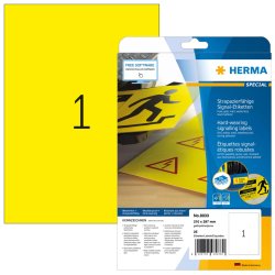 HERMA Etiquette signalétique SPECIAL, 210 x 297 mm, jaune