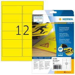 HERMA 8029 étiquette à imprimer Jaune Imprimante d'étiquette adhésive