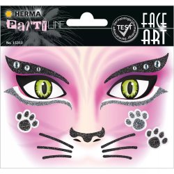 HERMA Face Art Sticker visage "Chat rose"