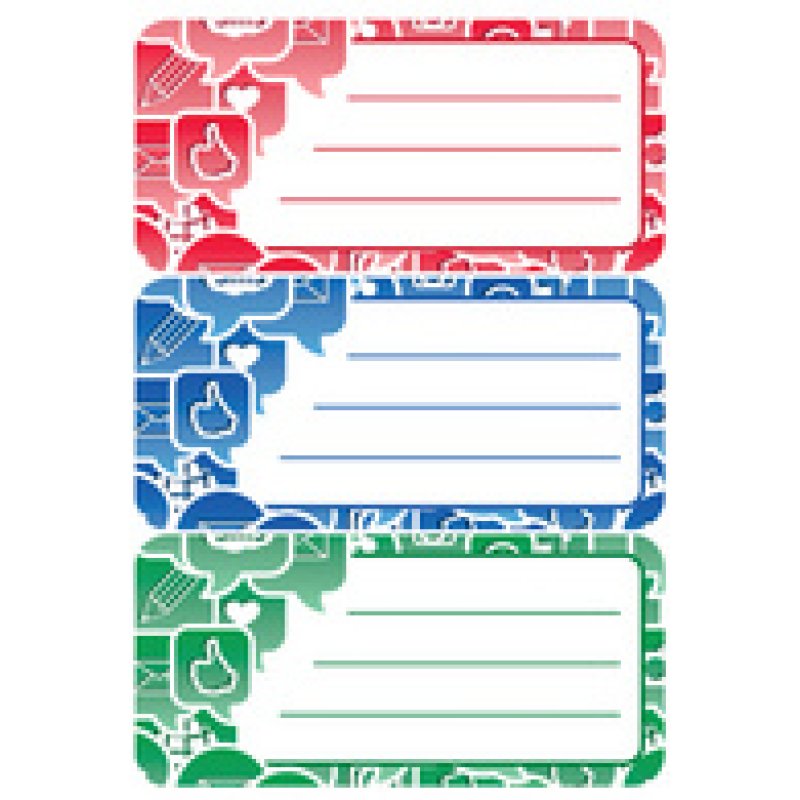 HERMA Etiquettes pour livres "Social Icons", 76 x 35 mm