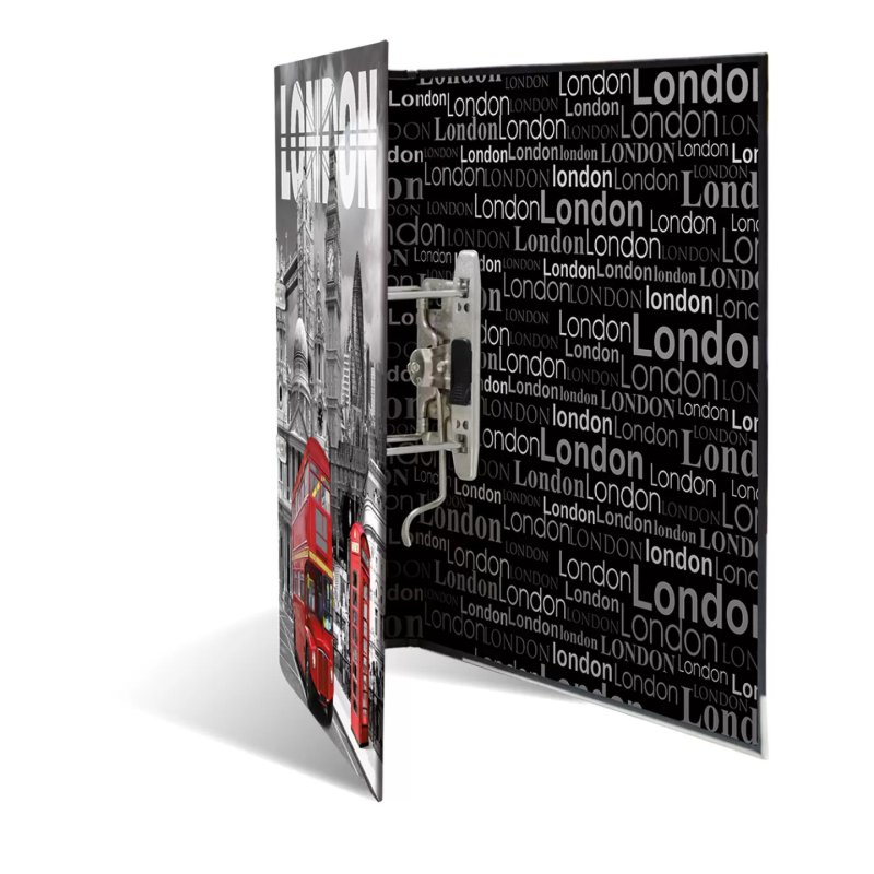 HERMA Classeur à levier à motifs "London", A4, dos: 70 mm