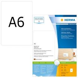 HERMA Etiquette universelle PREMIUM, 105 x 148 mm, blanc
