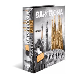 HERMA Classeur à levier à motifs "Barcelona", A4, dos: 70 mm