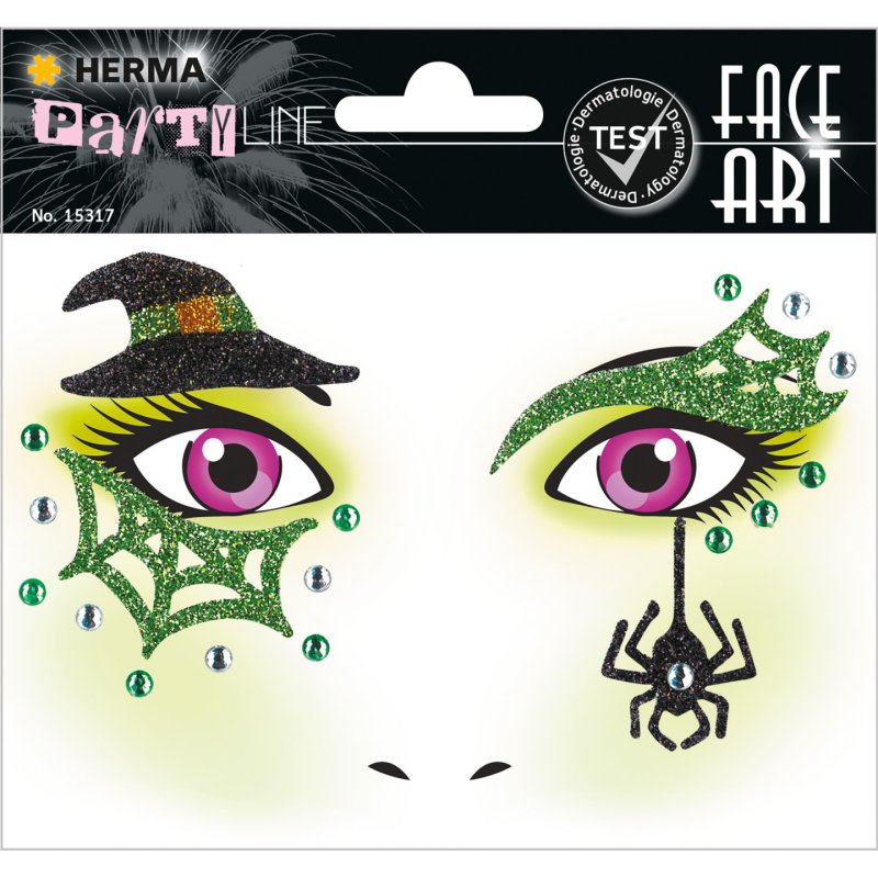 HERMA Face Art Sticker visage "Sorcière"