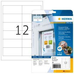 HERMA 4574 étiquette auto-collante Amovible Blanc 240 pièce(s)