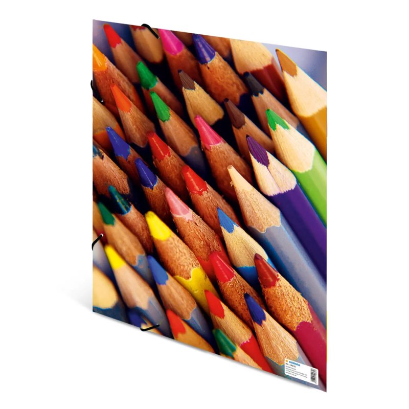 HERMA Chemise à élastiques "Crayons", en carton, A3