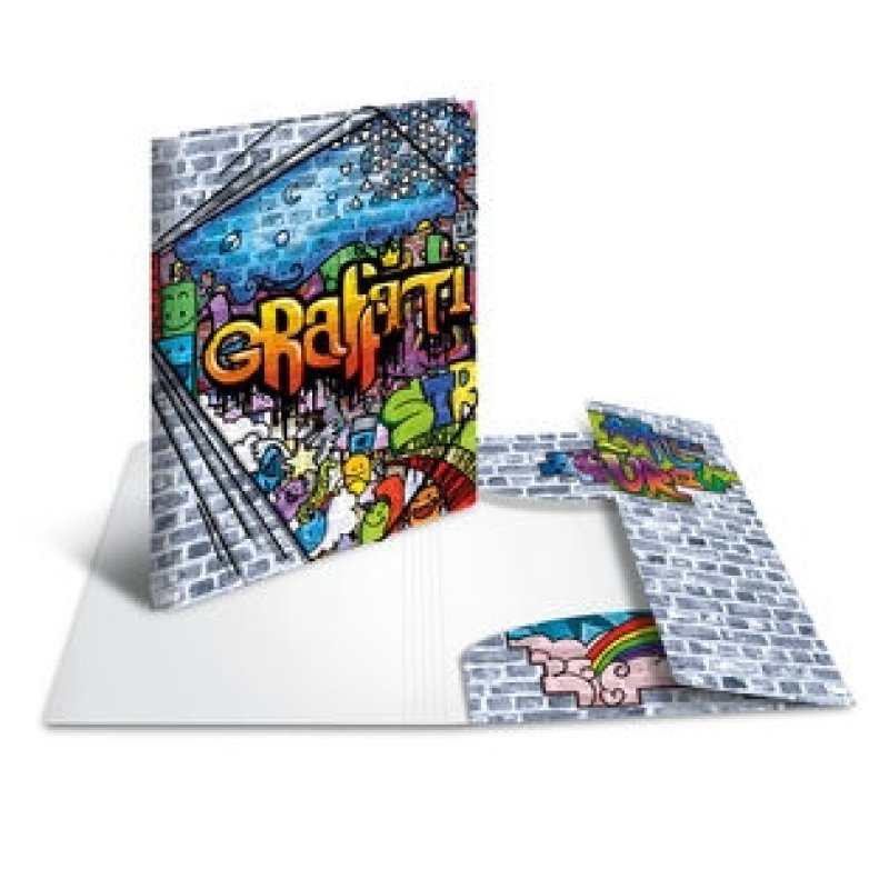 HERMA Chemise à élastiques "Graffiti", en PP, A4