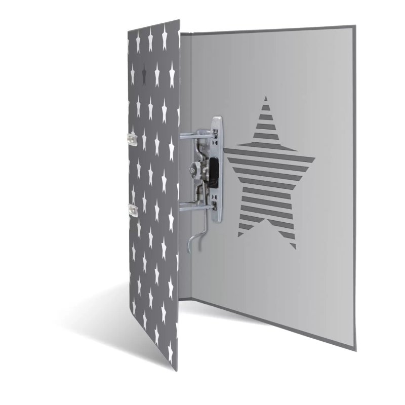 HERMA Classeur à levier "Stars", gris avec des étoiles