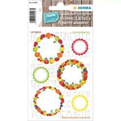 HERMA 15447 étiquette auto-collante Cercle Permanent Multicolore 18 pièce(s)