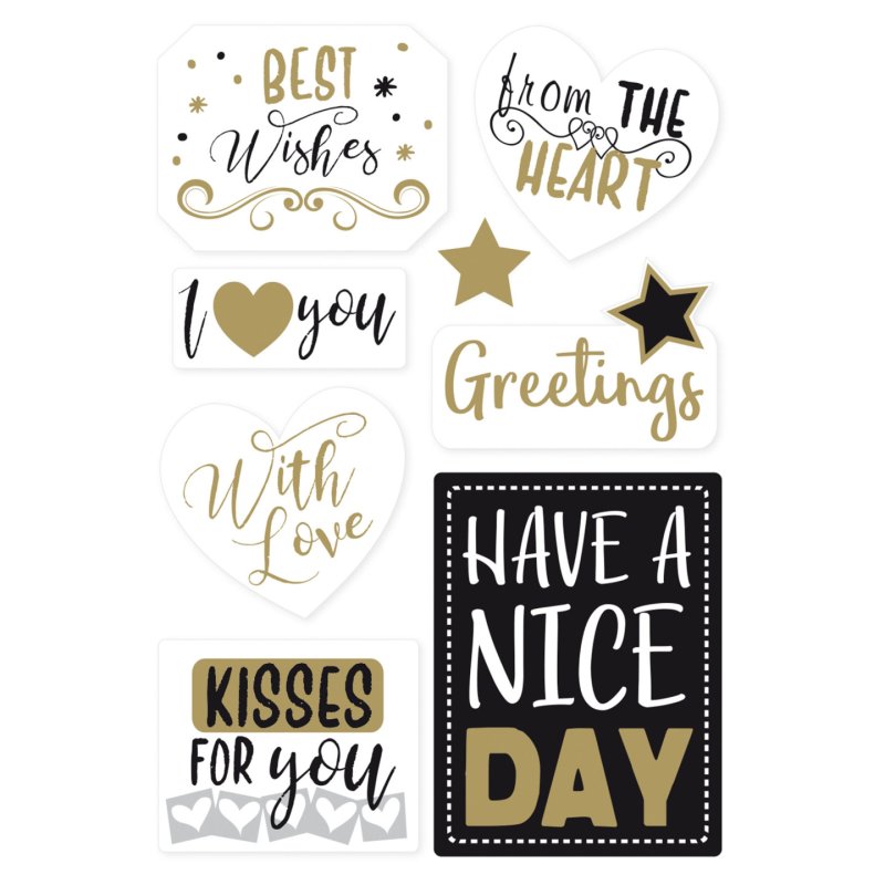 HERMA Sticker cadeau HOME "Best Wishes"