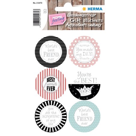 HERMA Sticker cadeau HOME "You Are The Best"
