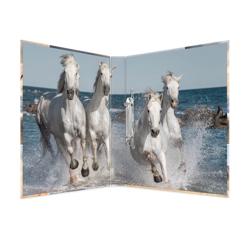 HERMA Classeur à anneaux "Animals" - chevaux, A4, mécanisme