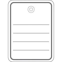 HERMA 6842 étiquette non-adhésive 1000 pièce(s) Blanc