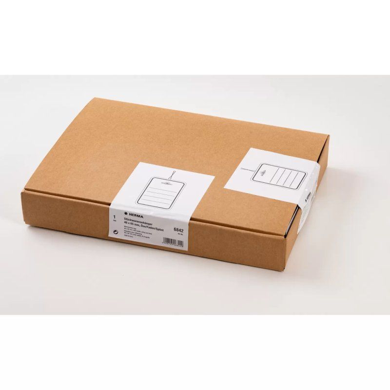 HERMA Merchandise tags 48x65 mm with eyelet / string / barb 1000 pcs.