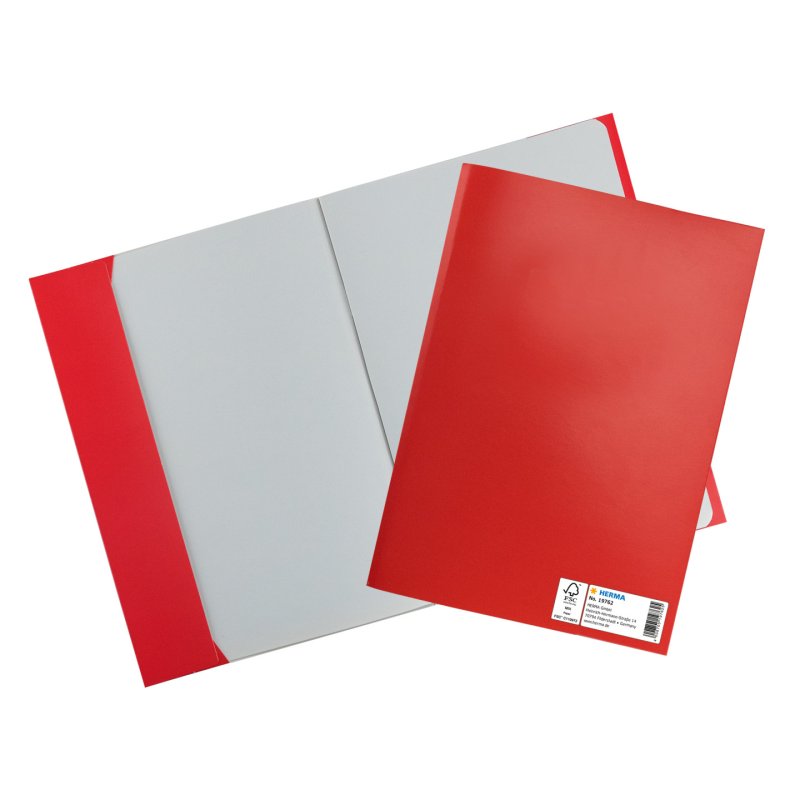 HERMA Protège-cahier, en carton, A5, rouge