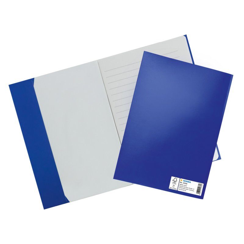 HERMA Protège-cahier, en carton, A5, bleu foncé