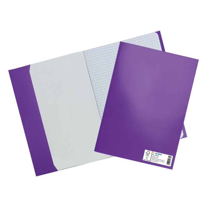 HERMA Protège-cahier, en carton, A5, violet