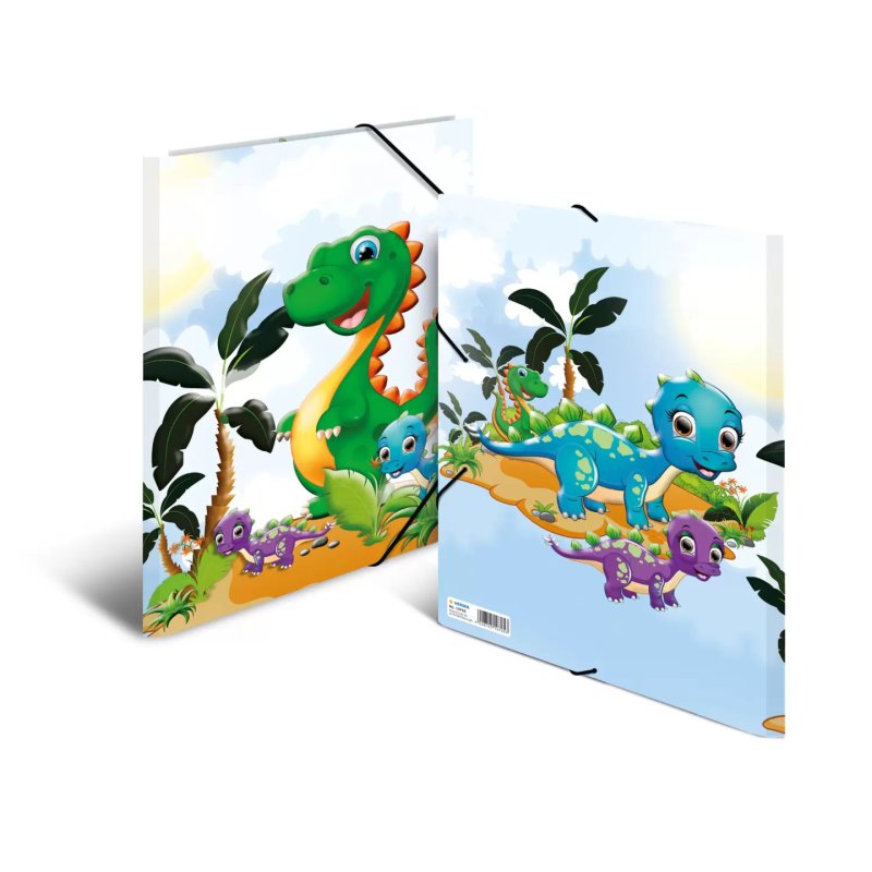 HERMA Eckspannermappe "Dinos", Karton, DIN A3