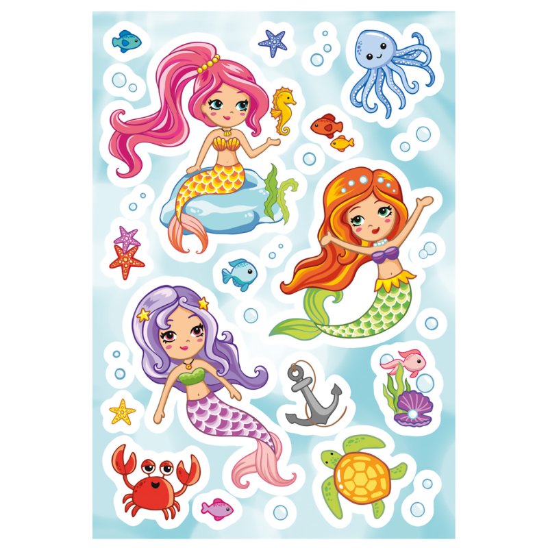 HERMA Sticker MAGIC "Little Mermaid", Transpuffy