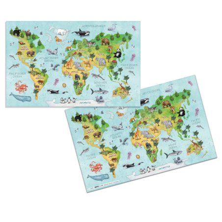 HERMA Sous-main "Carte du monde", (L)550 x (H)350 mm