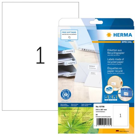HERMA 10708 printer label