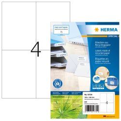 HERMA 10734 printer label White Self-adhesive printer label