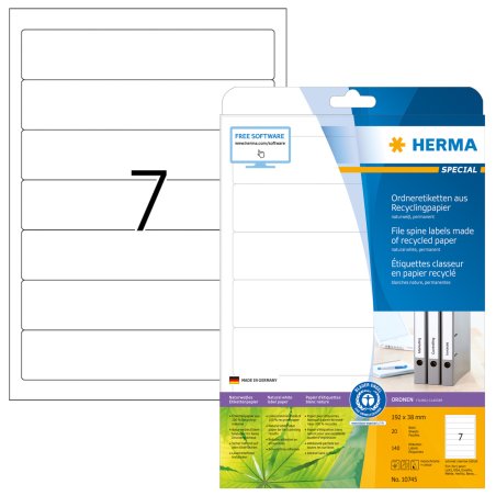 HERMA 10745 étiquette à imprimer Blanc Imprimante d'étiquette adhésive