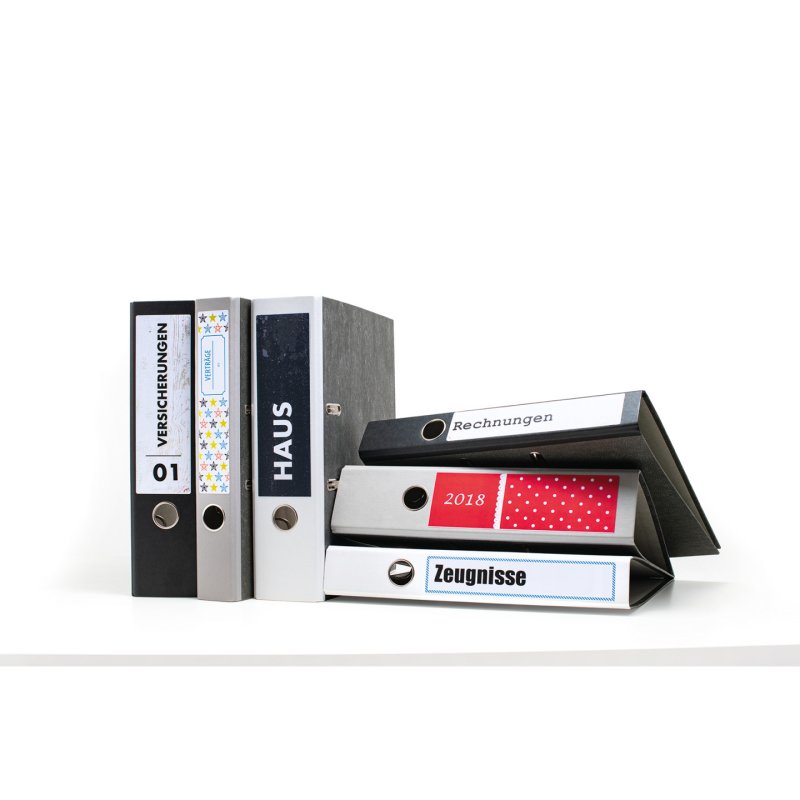 HERMA Étiquette pour dos de classeur recyclée, 192 x 61 mm,