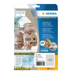 HERMA Étiquette en papier silphie, 25,4 x 16 mm, brun