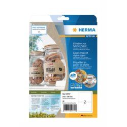 HERMA 10757 étiquette auto-collante Rectangle Permanent Marron 40 pièce(s)