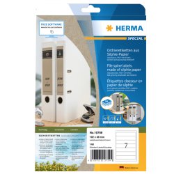 HERMA Étiquette pour dos de classeur, papier silphie