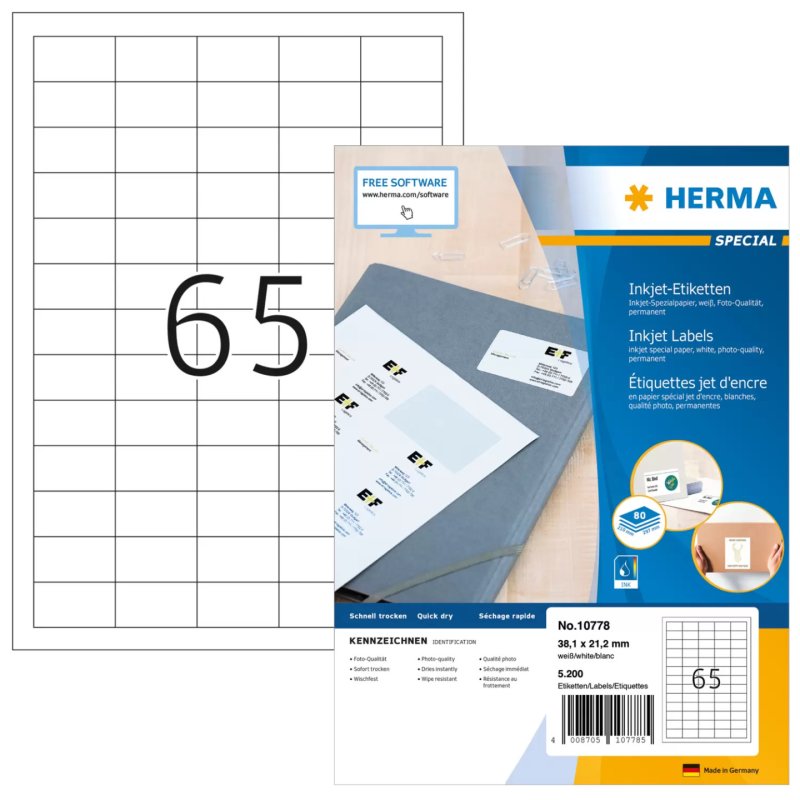 HERMA 10778 printer label