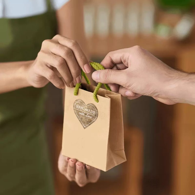 HERMA 10790 self-adhesive label Heart Permanent White 350 pc(s)