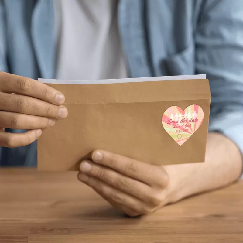 HERMA 10790 self-adhesive label Heart Permanent White 350 pc(s)