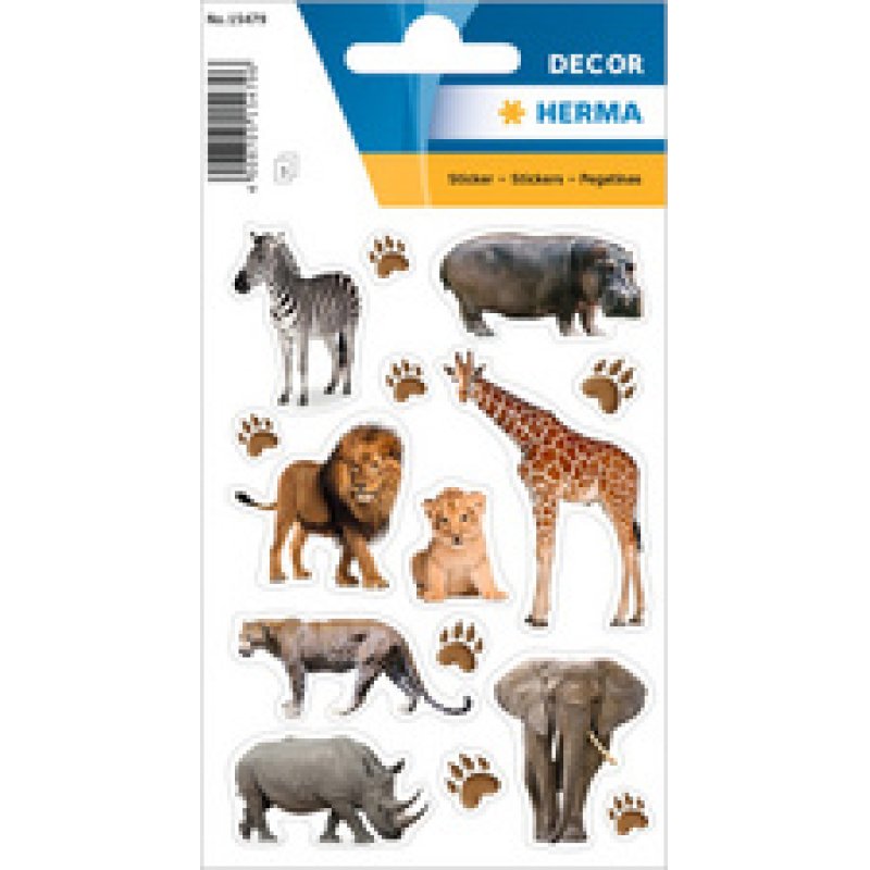 HERMA Sticker DECOR "Animaux exotiques", en papier