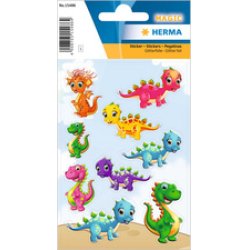 HERMA Sticker MAGIC "Petits dinos", en film pailleté