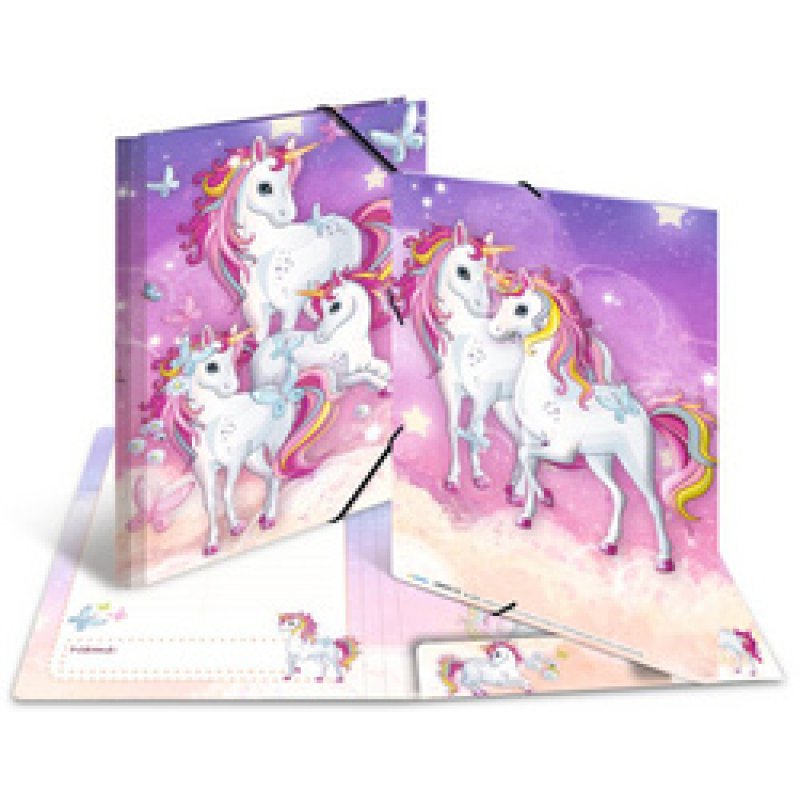 HERMA Chemise à élastiques "Mappemonde des animaux", A3