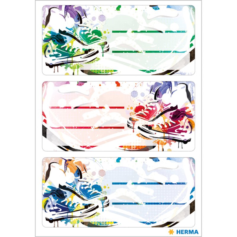 HERMA 5519 étiquette auto-collante Rectangle Permanent Multicolore 9 pièce(s)