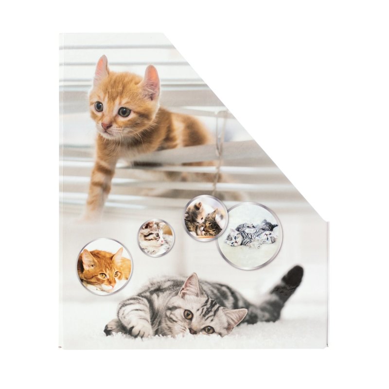 HERMA Stehsammler Katzen A4 Gelb magazine rack