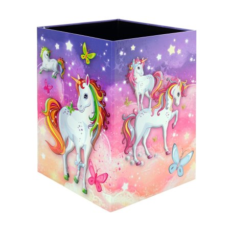 HERMA Corbeille à papier "Licorne", carton