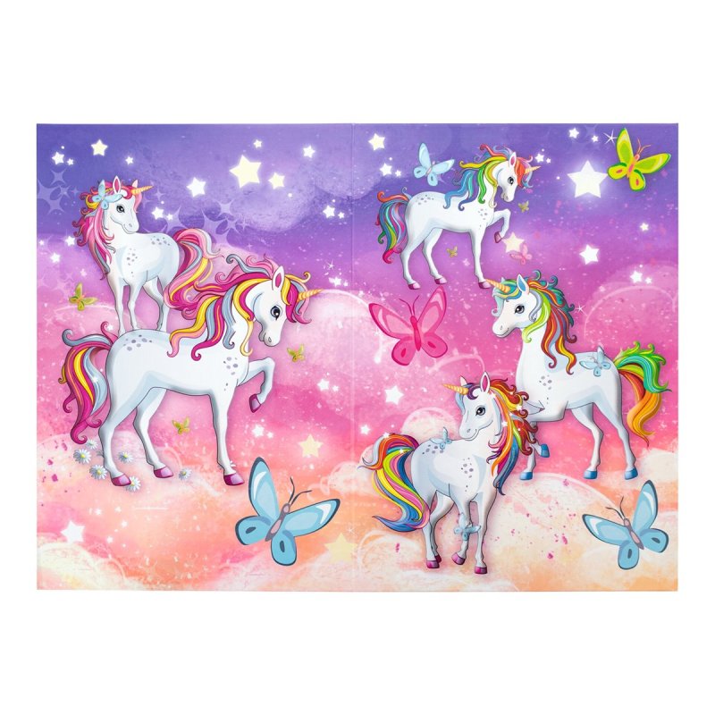 HERMA Corbeille à papier "Licorne", carton